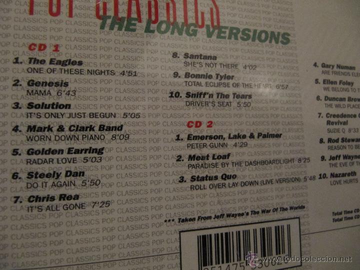CDs de m&uacute;sica: Pop Classics - The Long Versions DOBLE CD ARCADE 1991 - Foto 2