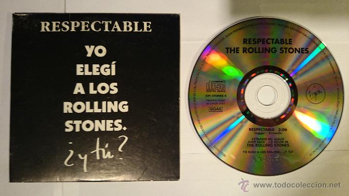CDs de m&uacute;sica: THE ROLLING STONES - RESPECTABLE (CD SINGLE PROMO 1993) - Foto 1