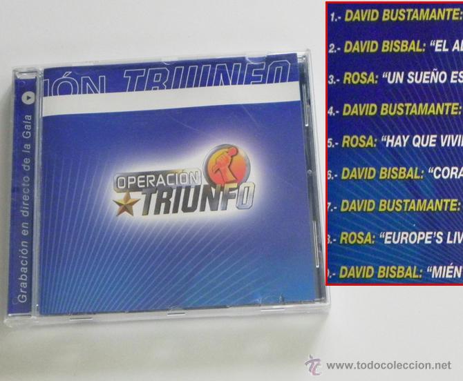 ot,operacion triunfo, lote de cds,david bisbal, - Buy CD's of Pop