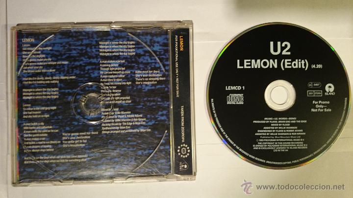 CDs de m&uacute;sica: U2 - LEMON (CD SINGLE UK PROMO 1993) - Foto 2