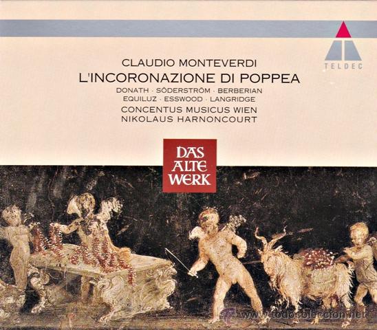 Music CDs: CLASICA.MONTEVERDI - L'INCORONAZIONE DI POPPEA - (DESPRECINTADO) 4 compact disc.mirar portes antes d