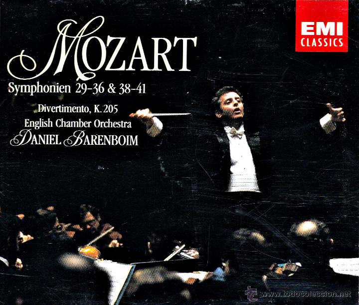 Music CDs: CLASICA.MOZART - SINFONIAS (Barenboim) - (DESPRECINTADO) 4 compact disc.mirar portes antes de compra