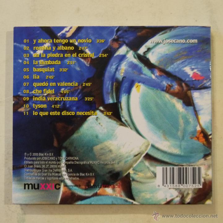 CDs de m&uacute;sica: JOSE CANO - CD 2000 - Foto 2