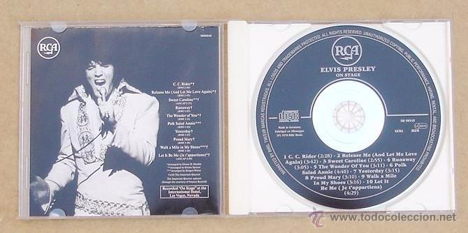 CDs de m&uacute;sica: ELVIS PRESLEY - ON STAGE (CD) - Foto 2