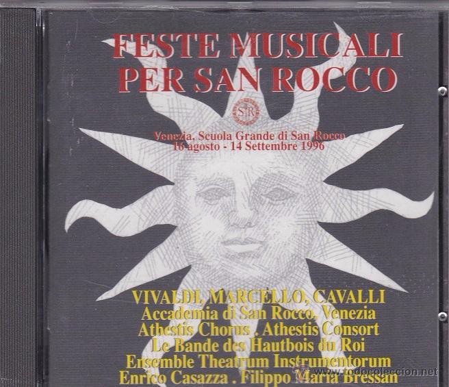 CDs de M&uacute;sica: Feste Musicali Per San Rocco - Cavalli, Vivaldi, Marcello, Casazza, F. Maria Bressan