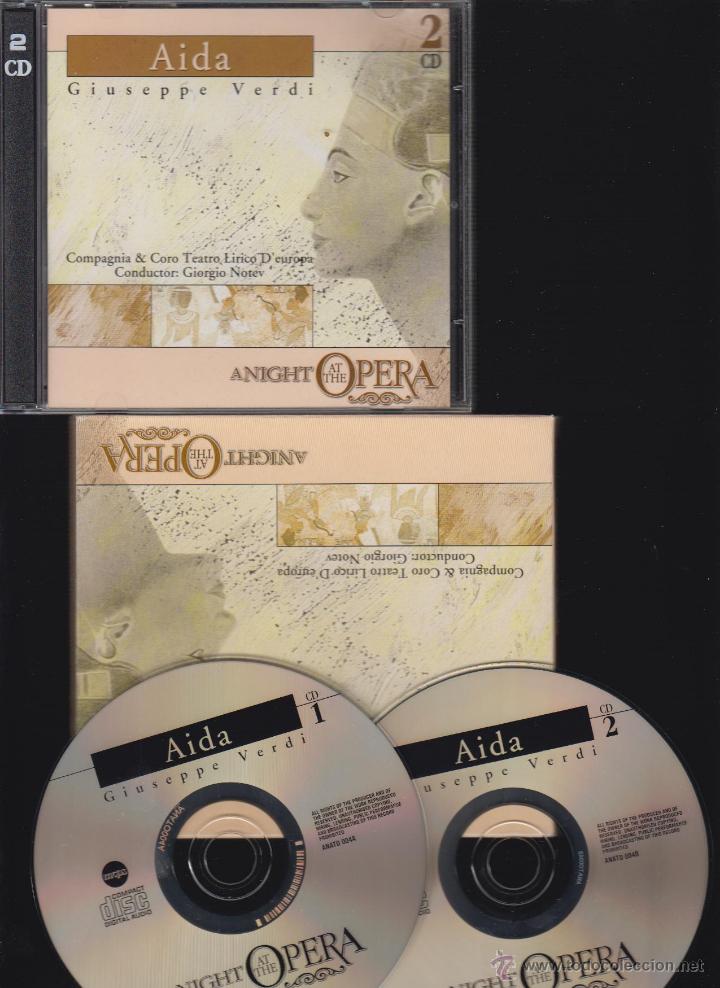 CDs de m&uacute;sica: AIDA, GIUSEPPE VERDI, ANIGHT OPERA / ESTUCHE CON 2 CD - Foto 1