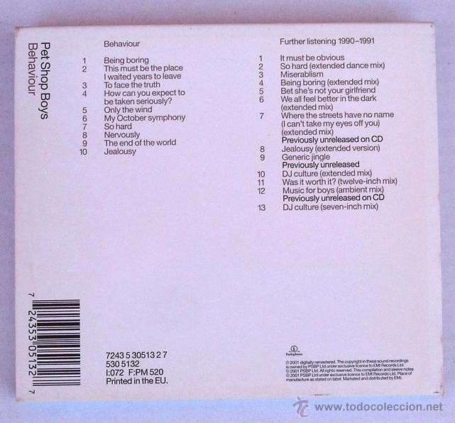 CDs de m&uacute;sica: PET SHOP BOYS - BEHAVIOUR ( 2CD) - Foto 2