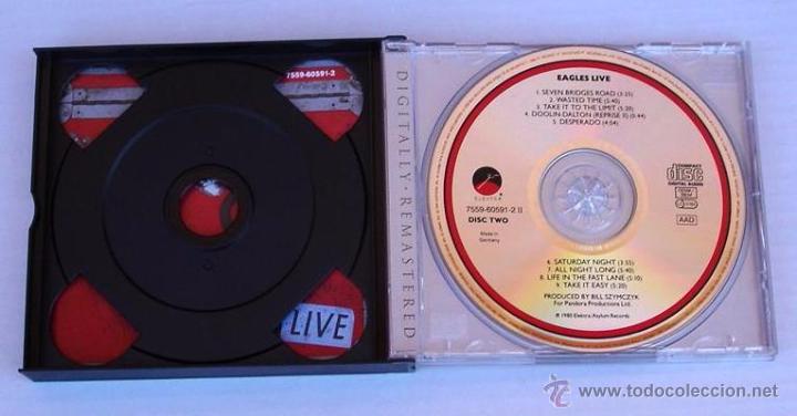 CDs de m&uacute;sica: EAGLES - LIVE (2 CD) - Foto 3