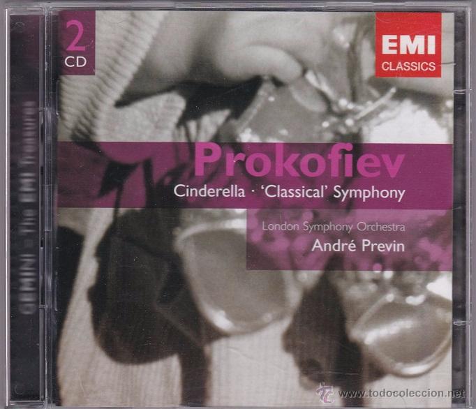 CDs de m&uacute;sica: Prokofiev - Cinderella - Classical Symphony - Andr&eacute; Previn - 2 CDs - Foto 1