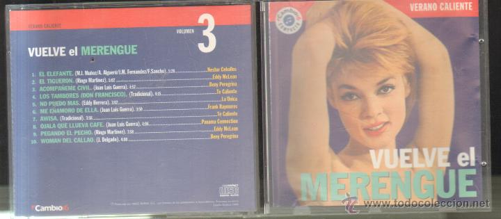 CDs de m&uacute;sica: VUELVE EL MERENGUE.     CD-VARIOS-865 - Foto 1