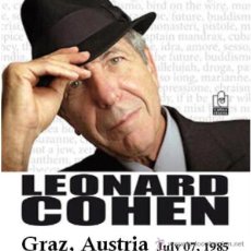 CDs de Música: LEONARD COHEN - LIVE IN GRAZ, AUSTRIA, 7 JULY 1985 (3 CD)