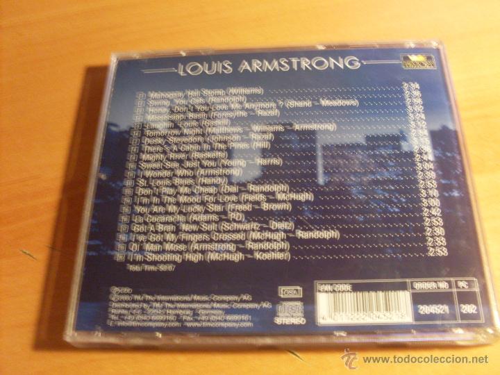 CDs de m&uacute;sica: LOUIS ARMSTRONG CD 20 TRACKS (CDIB26) - Foto 3