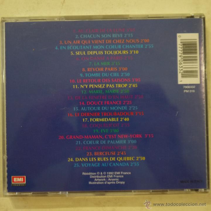 CDs de m&uacute;sica: CHARLES TRENET - LA MER - CD 1988 - Foto 2