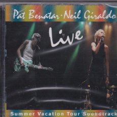 CDs de Música: PAT BENATAR - NEIL GIRALDO - LIVE - SUMMER VACATION TOUR SOUNDTRACK - PRECINTADO. Lote 49891690
