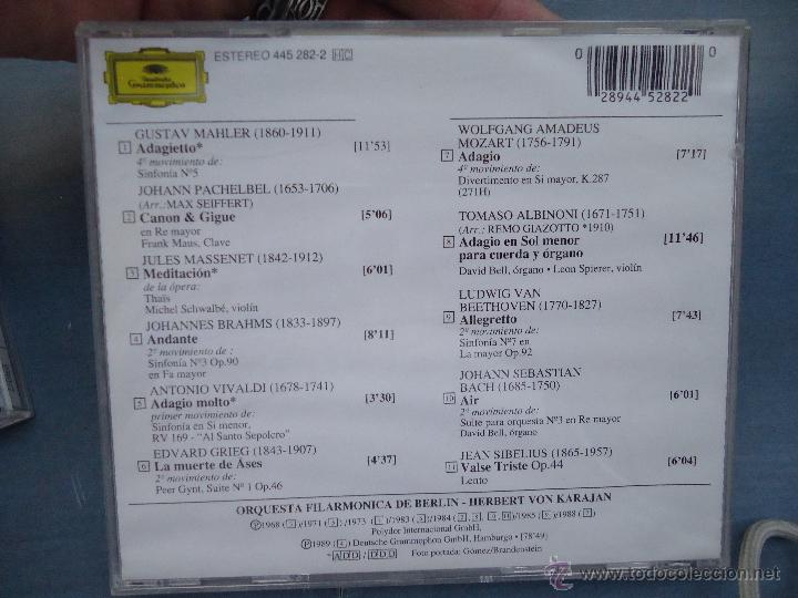 CDs de m&uacute;sica: cd estereo , adagio karajan - Foto 2