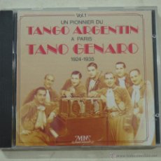CDs de Música: TANO GENARO - UN PIONNIER DU TANGO ARGENTIN A PARIS VOL. 1 - CD 1993