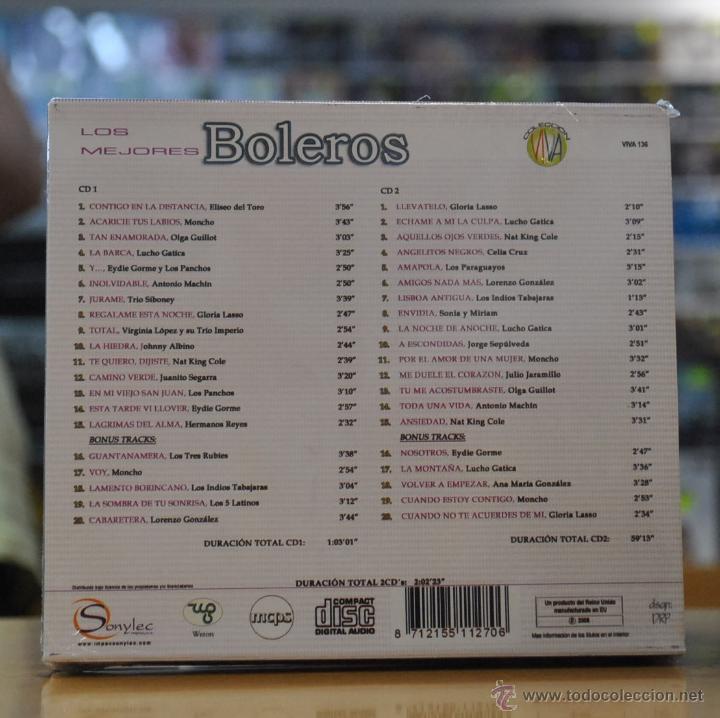 CDs de m&uacute;sica: VARIOS - LOS MEJORES BOLEROS - 2 CD - Foto 2