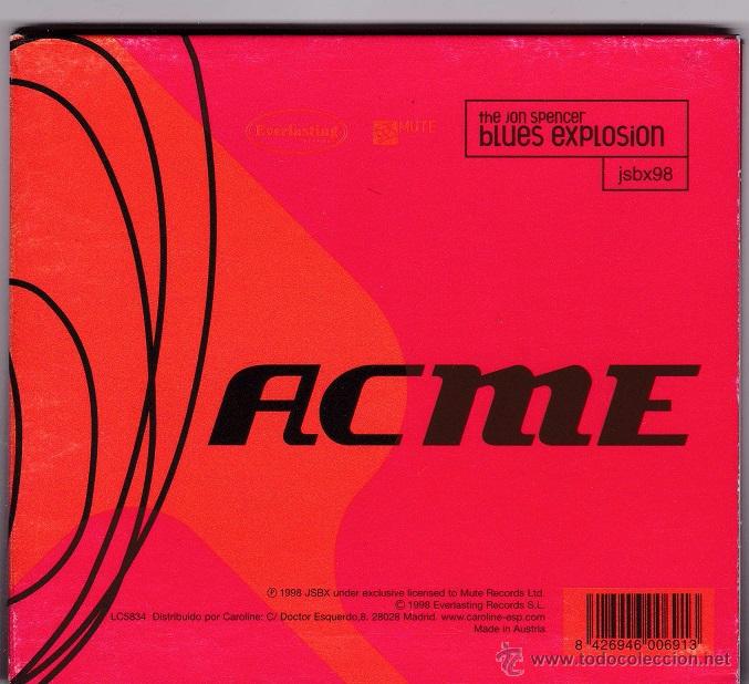 CDs de m&uacute;sica: Jon Spencer Blues Explosion, The - Acme - Digipack - Foto 1
