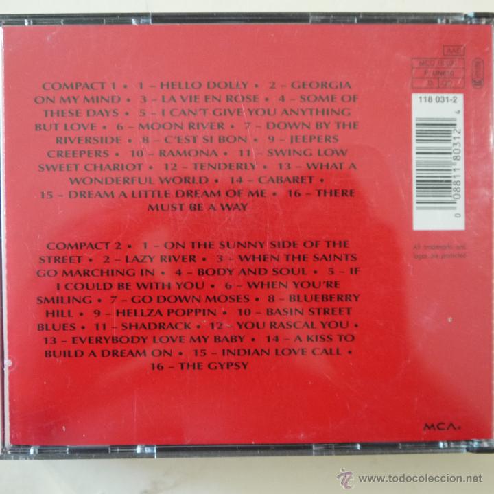 CDs de m&uacute;sica: LOUIS ARMSTRONG - HELLO LOUIS! - 2 CD 1990 - Foto 2