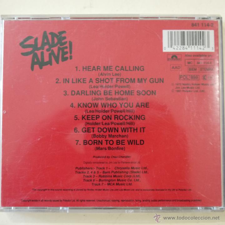 CDs de m&uacute;sica: SLADE - SLADE ALIVE - CD 1972 - Foto 2