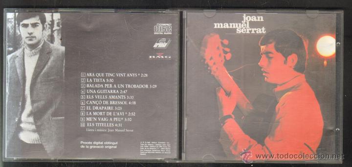 CDs de m&uacute;sica: JOAN MANUEL SERRAT.    CD-SOLESP-589 - Foto 1