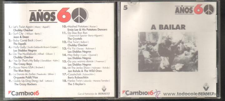 CDs de m&uacute;sica: A&Ntilde;OS 60. A BAILAR.     CD-VARIOS-1014 - Foto 1