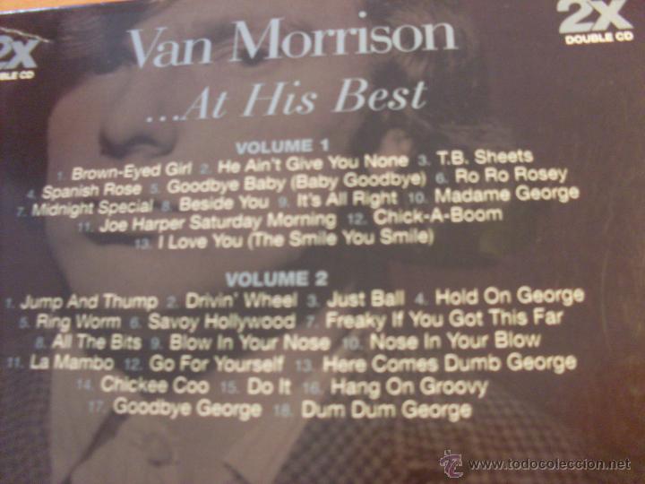 CDs de m&uacute;sica: VAN MORRISON (AT HIS BEST) 2 CD 31 TRACKS (CDIB19) - Foto 4