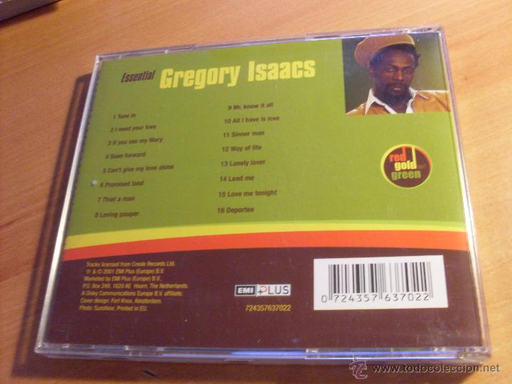 CDs de m&uacute;sica: GREGORY ISAACS (ESSENTIAL) CD 16 TRACKS (CDIB19) - Foto 3