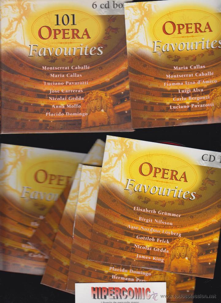 CDs de m&uacute;sica: 101 OPRA FAVOURITES / ESTUCHE CON 6 CD