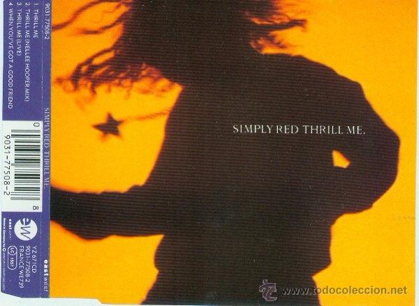 CDs de m&uacute;sica: SIMPLY RED - THRILL ME - CD SINGLE - Foto 1