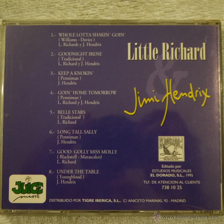 CDs de m&uacute;sica: LITTLE RICHARD & JIMI HENDRIX - CD 1995 - Foto 2