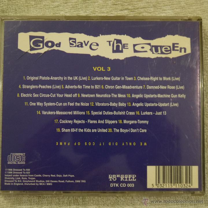 CDs de m&uacute;sica: GOOD SAVE THE QUEEN VOL. 3 - CD 1996 - Foto 2