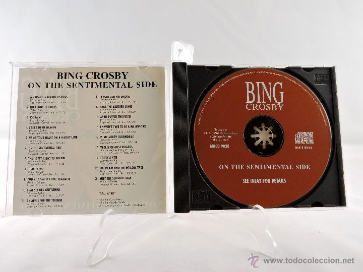 CDs de m&uacute;sica: CD . BING CROSBY &ldquo; ON THE SENTIMENTAL SIDE&rdquo; - Foto 2