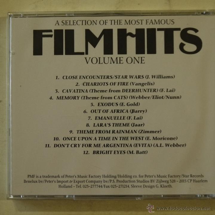 CDs de m&uacute;sica: FILM HITS VOLUME ONE - CD - Foto 2