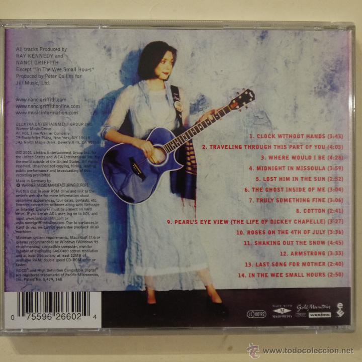 CDs de m&uacute;sica: NANCI GRIFFITH - CLOCK WITHOUT HANDS - CD 2001 - Foto 2