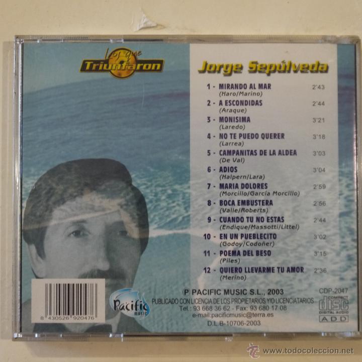 CDs de m&uacute;sica: LOS QUE TRIUNFARON. JORGE SEP&Uacute;LVEDA - CD 2003 - Foto 2