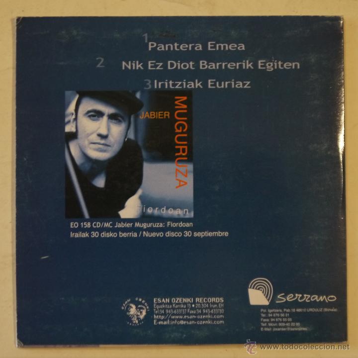 CDs de m&uacute;sica: JABIER MUGURUZA - CD SINGLE DE 3 CANCIONES - Foto 2