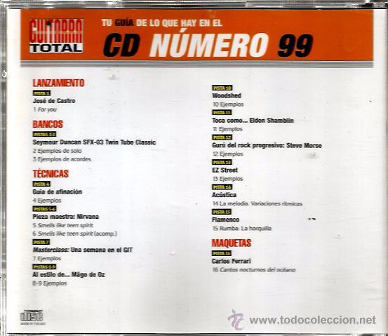 CDs de m&uacute;sica: CD GUITARRA TOTAL 99: NIRVANA - Foto 2