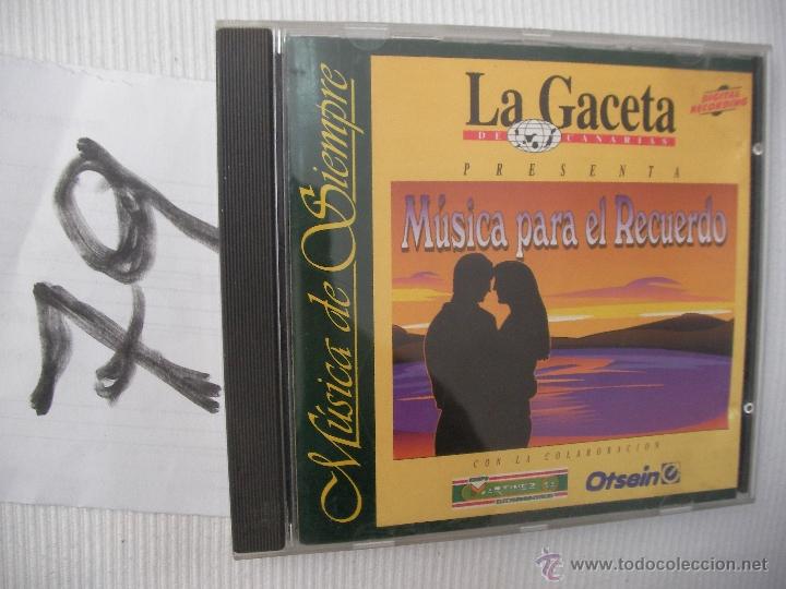 CD de M&uacute;sica: ANTIGUO CD - MUSICA PARA RECORDAR - ENVIO GRATIS A ESPA&Ntilde;A