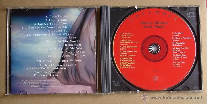 CDs de m&uacute;sica: NANCY WILSON - LOVE, NANCY (CD) 1994 - Foto 2