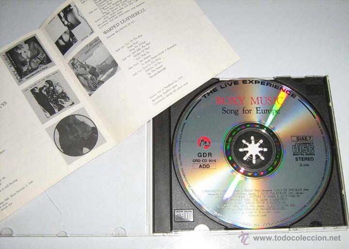 CDs de m&uacute;sica: ROXY MUSIC - SONG FOR EUROPE - CD - Foto 3