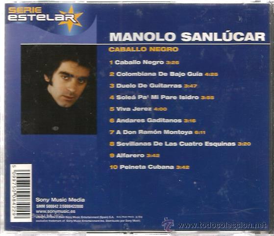 CDs de m&uacute;sica: CD MANOLO SANLUCAR : CABALLO NEGRO - Foto 2