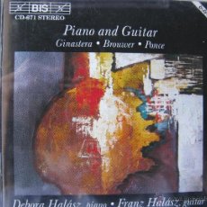 CDs de Música: PIANO AND GUITAR. DEBORA HALÁSZ PIANO. FRANKZ HALÁSZ GUITAR.CD. BIS-CD-671.1994.. Lote 51410259