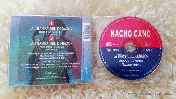 CDs de m&uacute;sica: NACHO CANO DE MECANO - LA TRAMPA DEL CORAZON - DANCE VERSION - CD SINGLE - 2 TRACKS - Foto 1