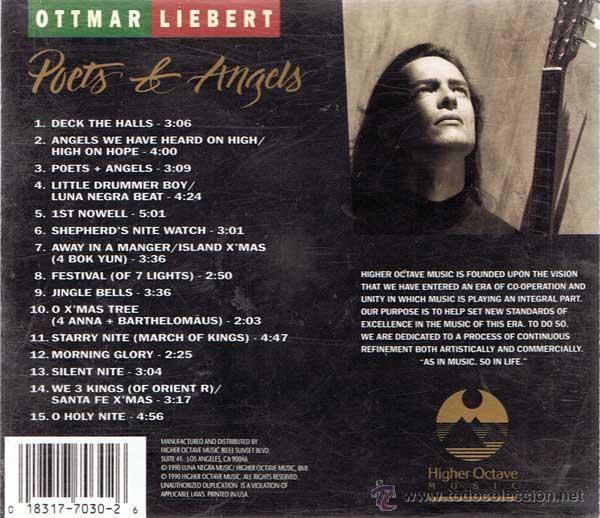 CDs de m&uacute;sica: CD Ottmar Liebert - Poets & Angels - Foto 2
