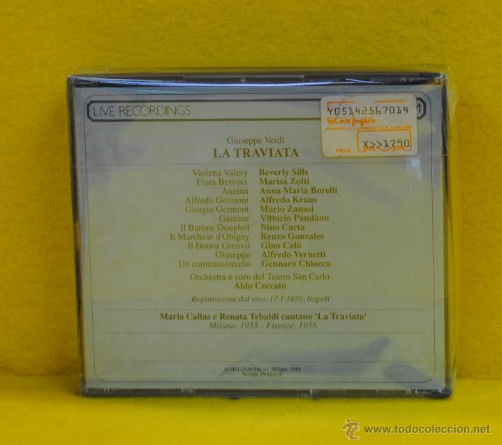 CDs de m&uacute;sica: GIUSEPPE VERDI - LA TRAVIATA - CD - Foto 2