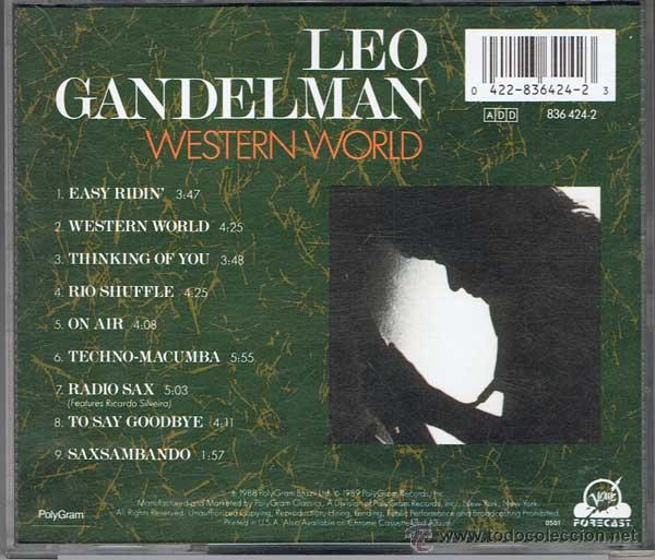 CDs de m&uacute;sica: Leo Gandelman - Western World. CD - Foto 2