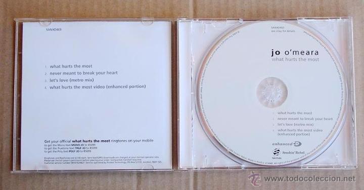 CDs de m&uacute;sica: JO OMEARA - WHAT HURTS THE MOST (CD SINGLE) 2005 - Foto 2