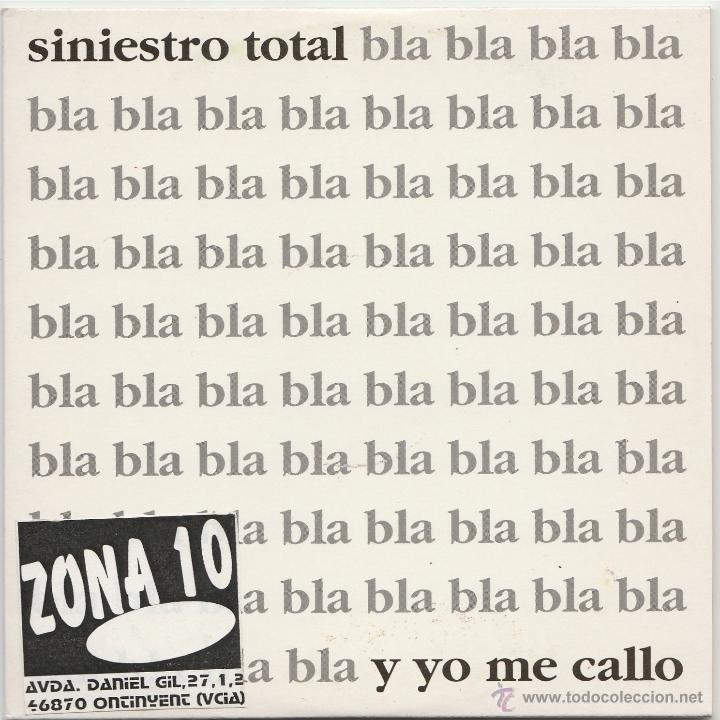 CDs de m&uacute;sica: SINIESTRO TOTAL - Y YO ME CALLO (CD SINGLE 1995) - Foto 1