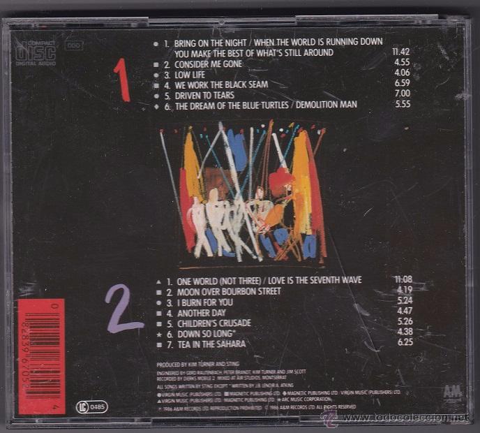 CDs de m&uacute;sica: Sting - Bring on the Night - Foto 2